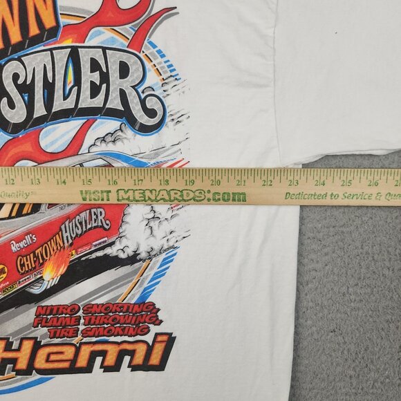 Vtg Chi-Town Hustler NHRA Drag Racing Shirt Troy Martin Chicago 72 Dodge Charger - Picture 4 of 10